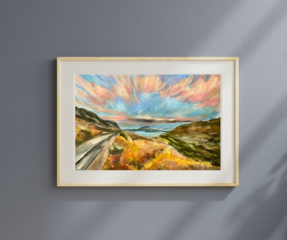 "A new dawn" fine art print in frame by Ingela Johansson