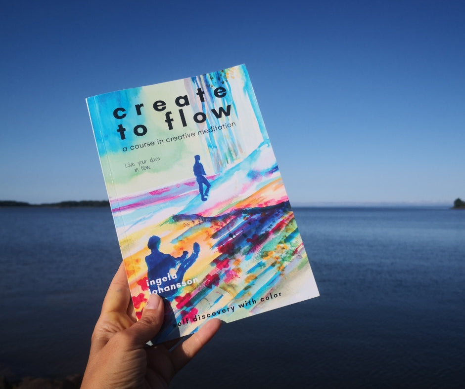 Book Create to Flow a self discovery with color by Ingela Johansson