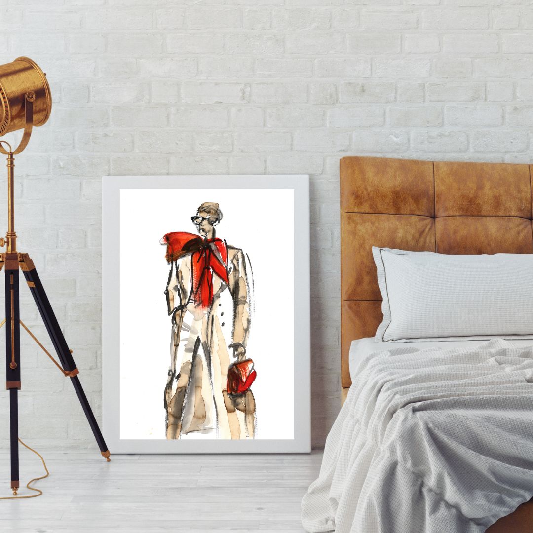 Coffee to Shine,’ a fine art print painted with ink and coffee, captures the energy of a new day. Limited to 21 editions, printed on matte paper.
