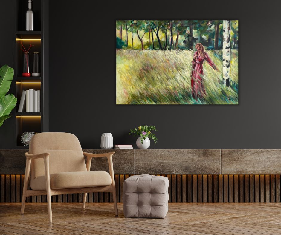 Summer field original painting