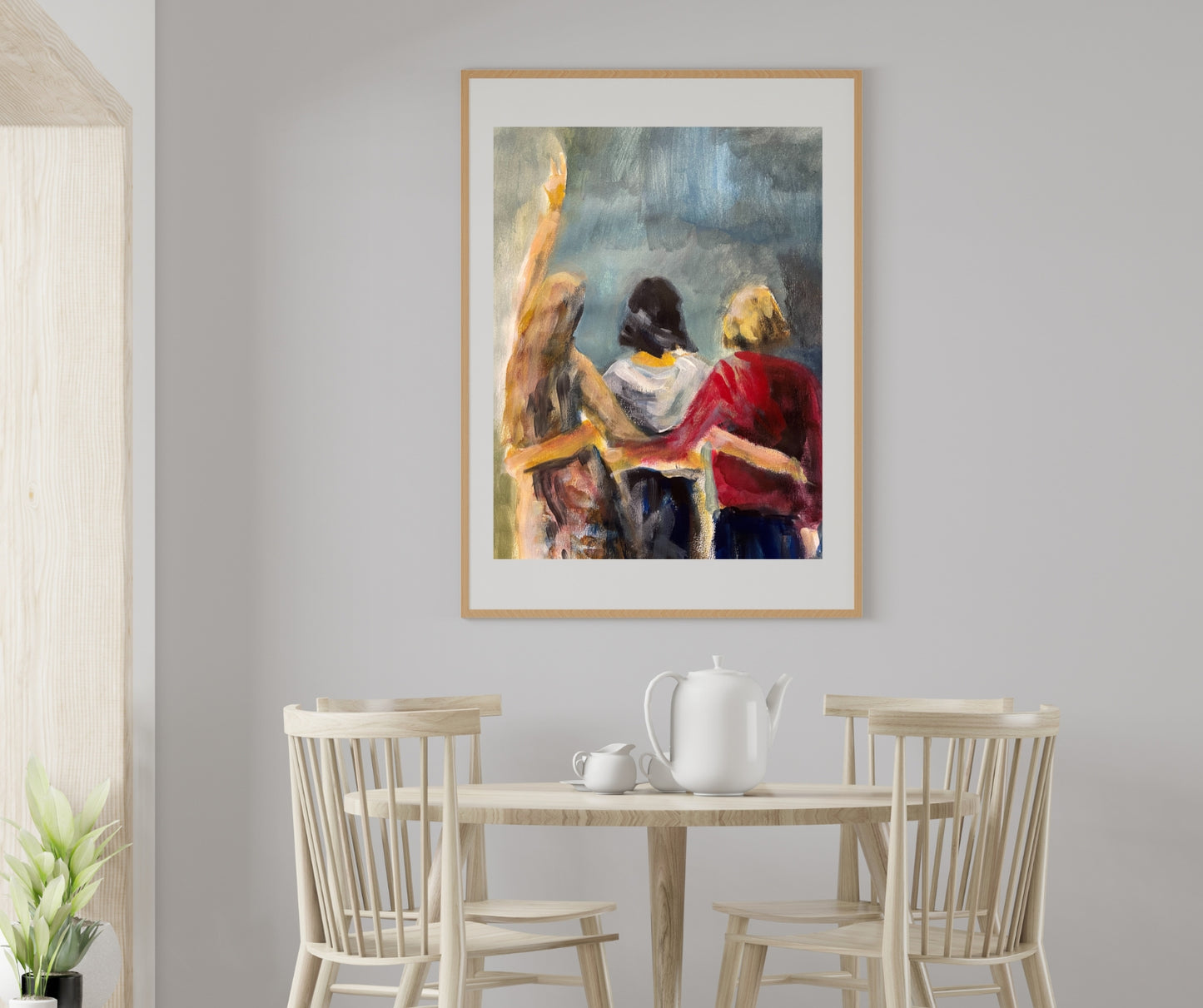 "Women, Life and Freedom" – A limited edition fine art print by Ingela Johansson, celebrating the bond of friendship between women and their shared journey