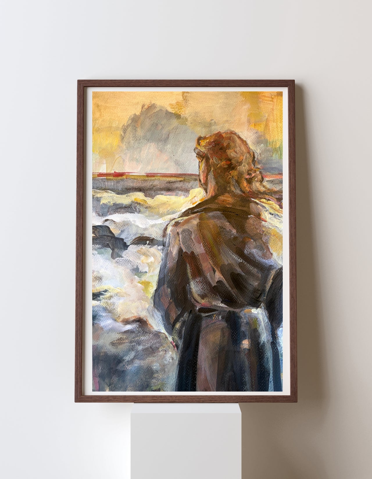 Acestor work on paper in a frame by Ingela Johansson 