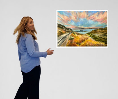 "A new dawn" paintig with artist Ingela Johansson