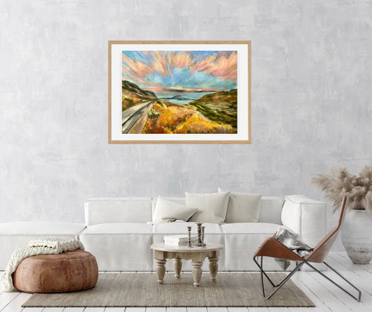 Artwork "A new dawn" landscape series fine art print by Ingela Johasson