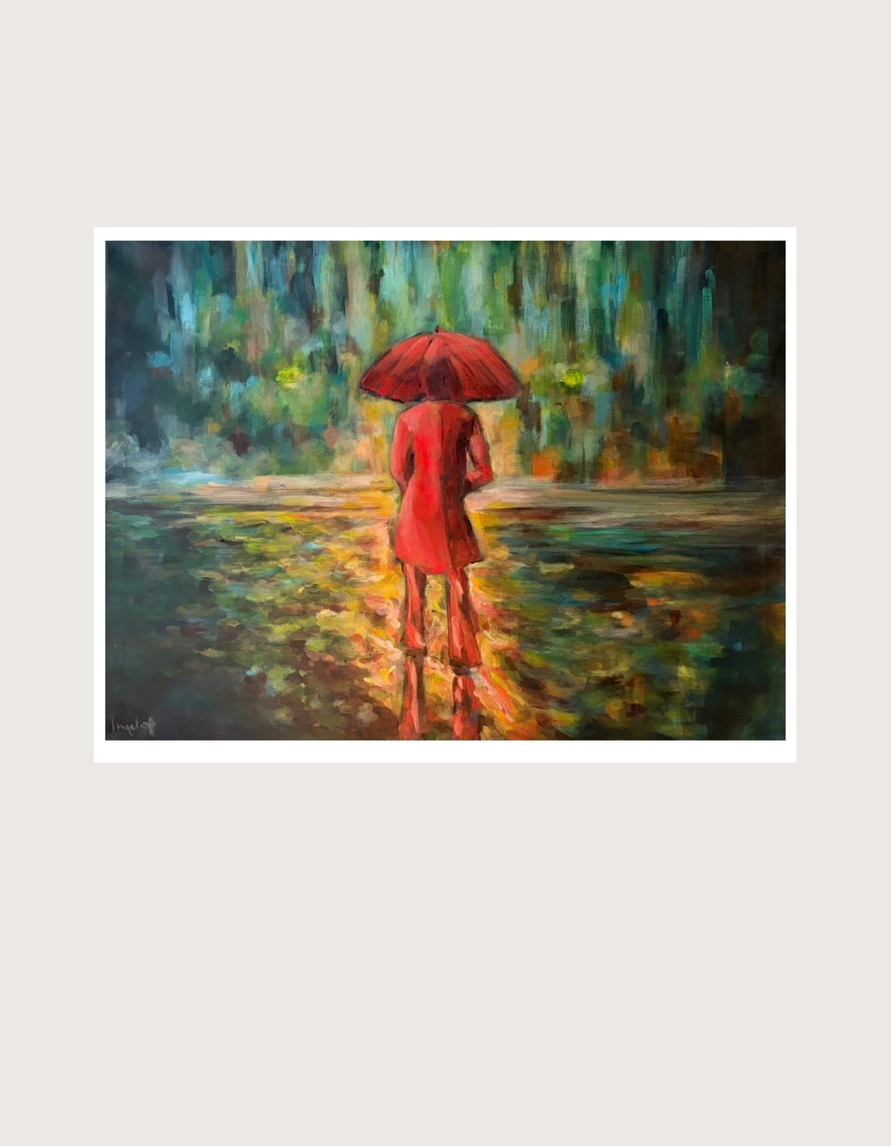 Ask me Anyway — Fine Art Print on paper by Ingela Johansson, Red Collection 