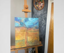 Bathing in golden light canvas print