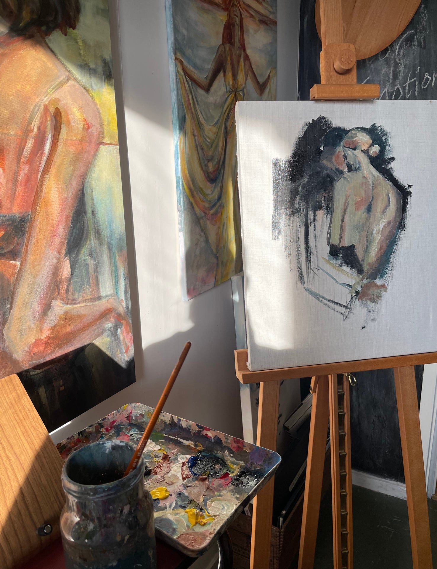 Before – Original Acrylic Painting on Canvas by Swedish Artist Ingela Johansson (60 x 40 cm)