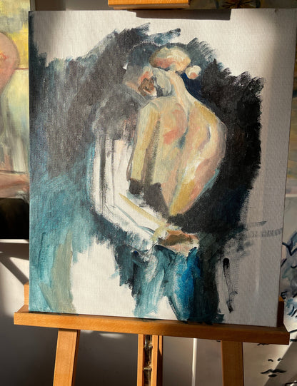 Before – Original Acrylic Painting on Canvas by Swedish Artist Ingela Johansson (60 x 40 cm)