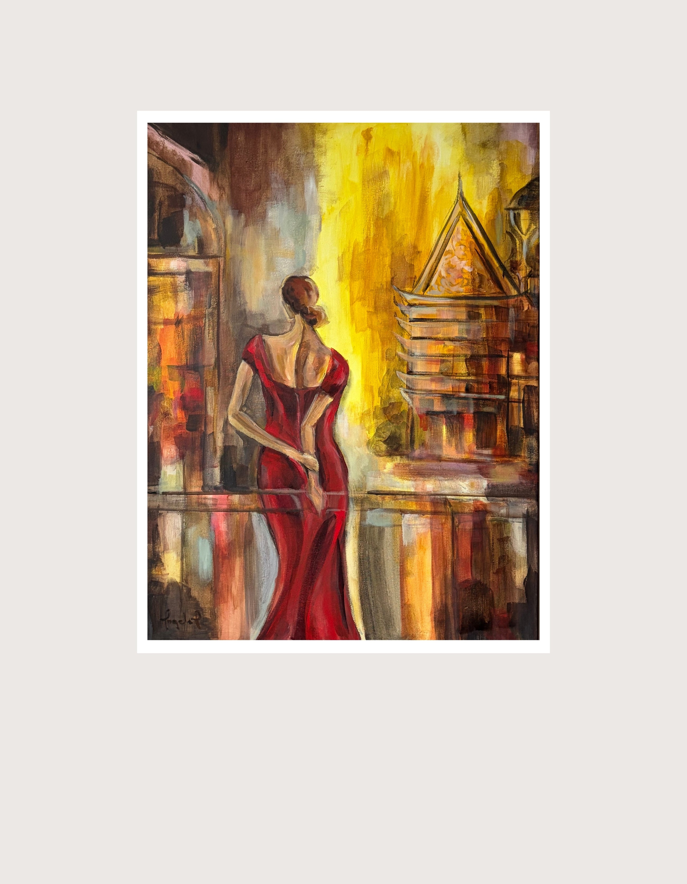 Beyond Holding and Letting Go fine art print – Red Collection by Ingela Johansson