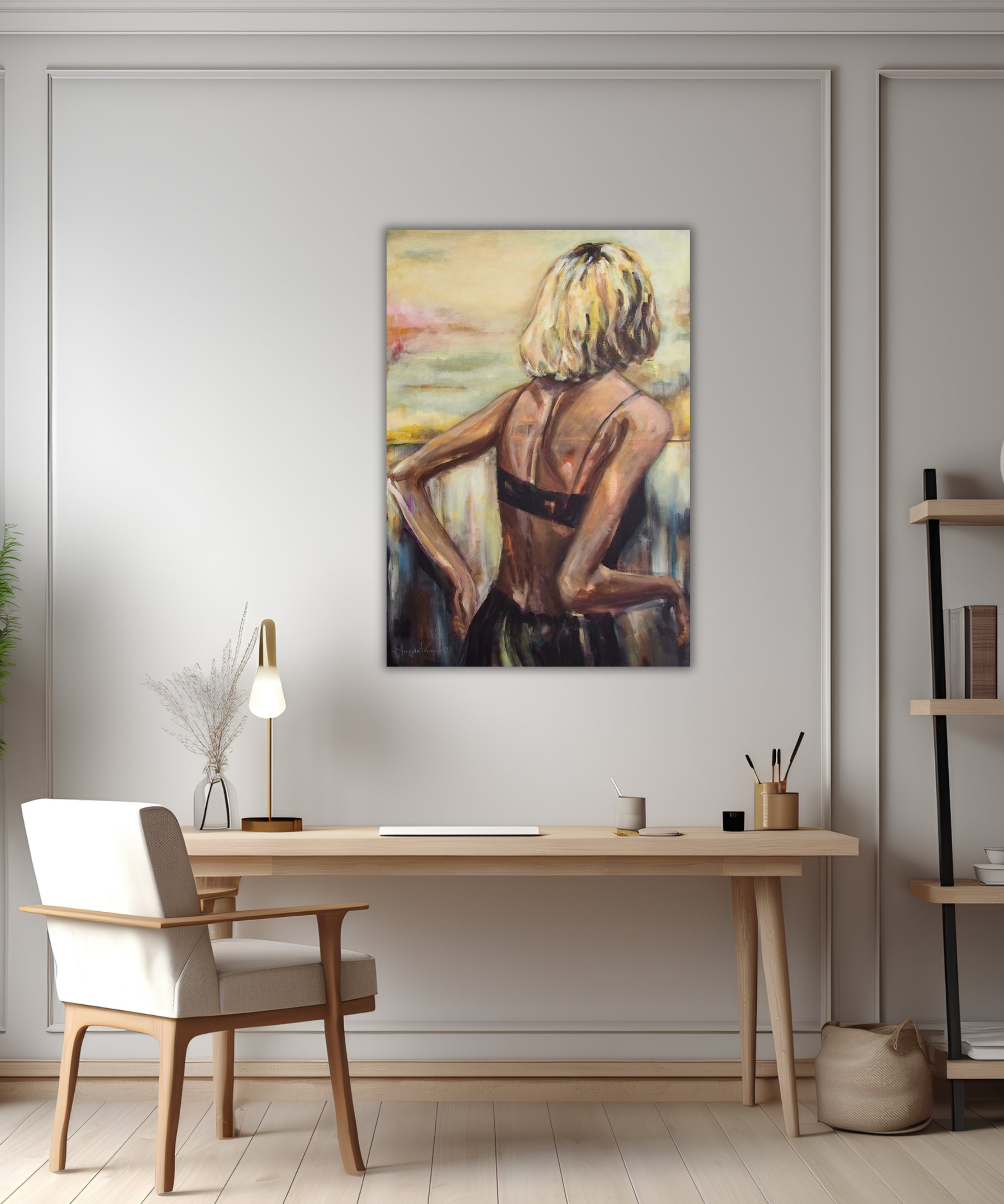 Beyond Blonde Original Acrylic Painting on Canvas