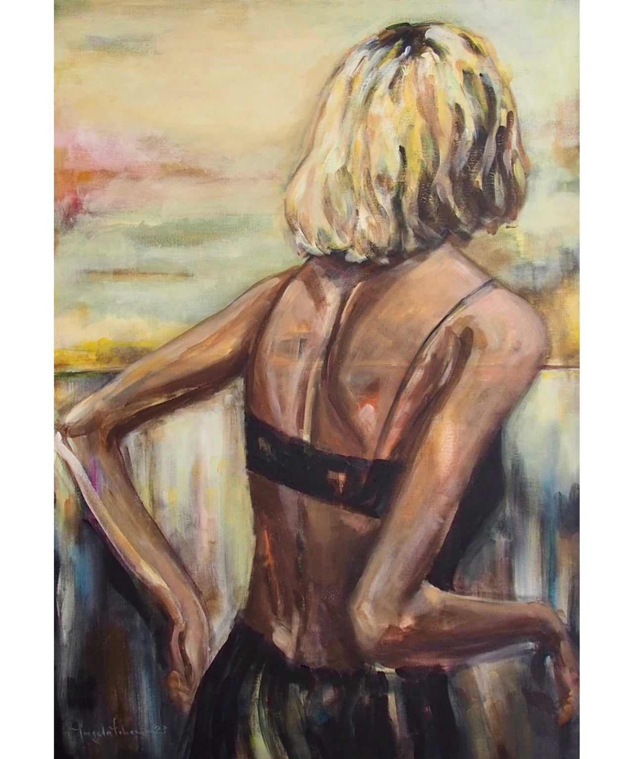 Beyond Blonde Original Acrylic Painting on Canvas