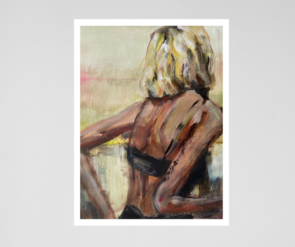 Swedish artist Ingela Johansson’s ‘Beyond Blonde,’ a vibrant fine art print on matte paper, limited to 21 editions. 