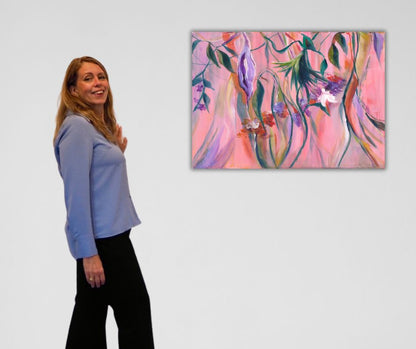 Canvas print of Bloom and Breath, Swedish artist Ingela Johansson