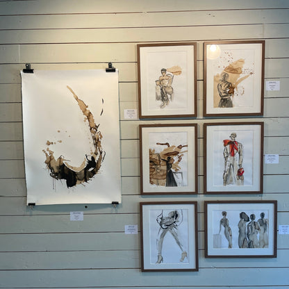 From the "Kaffe konst utställning" at Gamla Kraftsstationen, Deje, konstnär Ingela Johansson