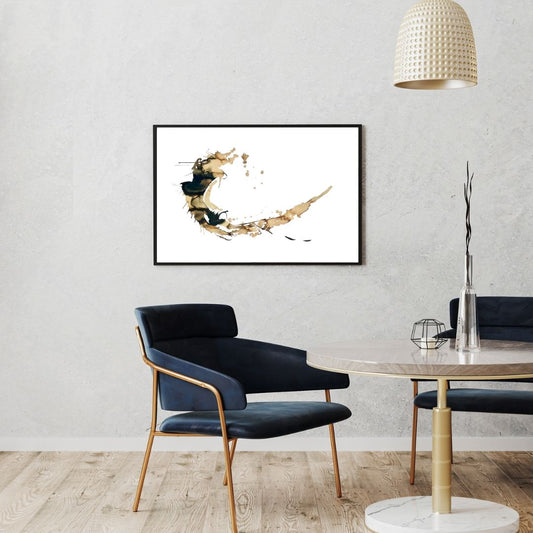 Coffee to Dream artwork by Nordic artist Ingela Johansson in interior