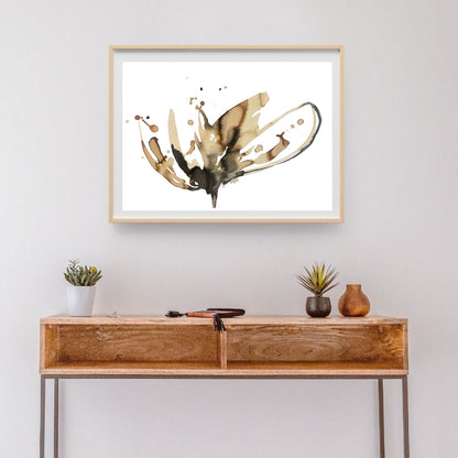 Coffee to Bloom in an oak frame by Ingela Johansson