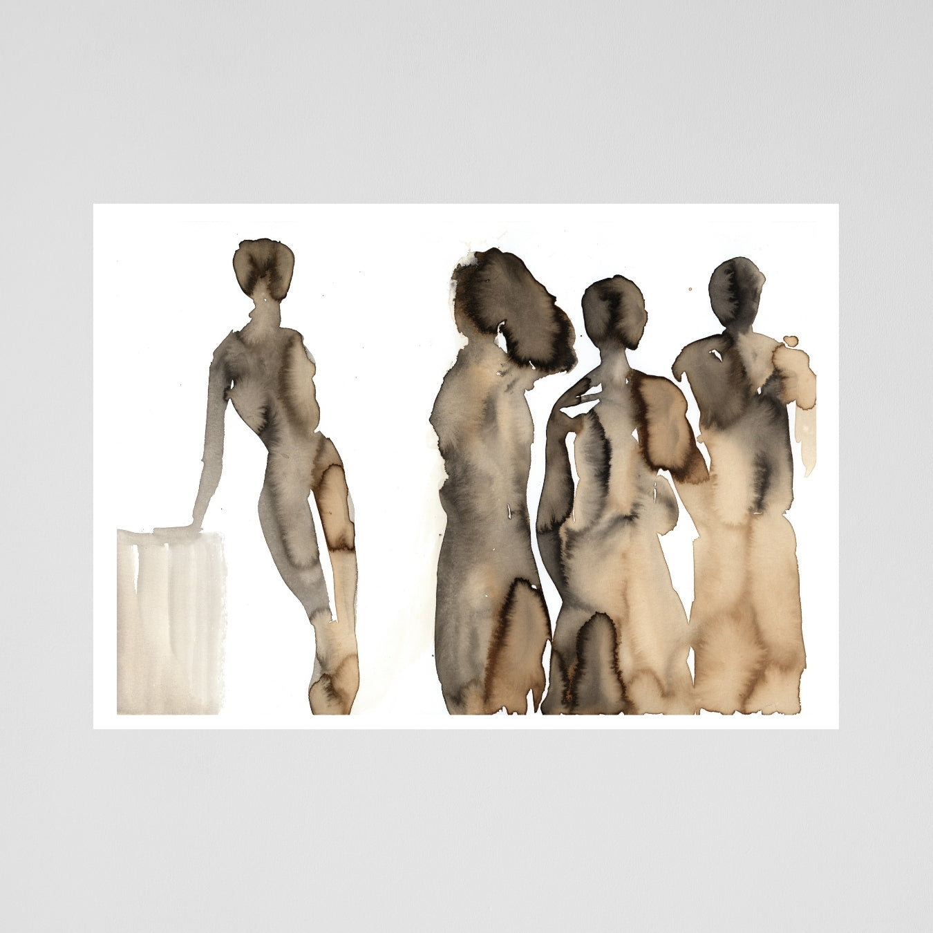 Coffee art by Nordic artist Ingela Johansson title "Coffee to Meet"