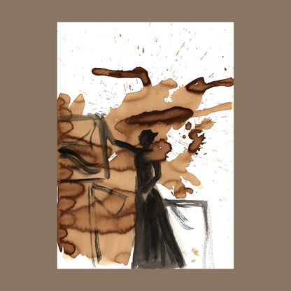 Kaffemåleri av Ingela Johansson offee to Work the coffee used is cooking coffee from Löfbergs