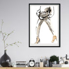 Coffee to Go’—painted with coffee a fine art print on matte paper, limited to 21 pieces. Delivered unframed, ready to fit standard frames. Free delivery.