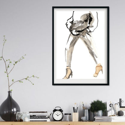 Coffee to Go’—painted with coffee a fine art print on matte paper, limited to 21 pieces. Delivered unframed, ready to fit standard frames. Free delivery.