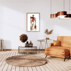 The painting Coffee to Shine in a warm contemporary Sacndinavian interior