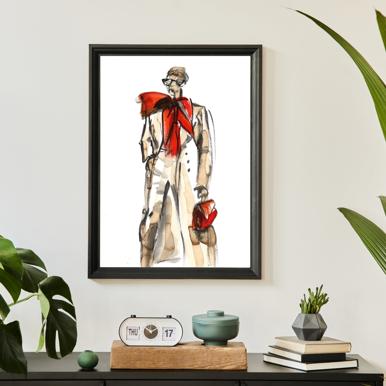 Coffee to Shine by Nordic artist Ingela Johansson in interior.