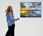 Colorplay at Dusk artwork with artist Ingela Johansson