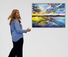 Colorplay at Dusk artwork with artist Ingela Johansson