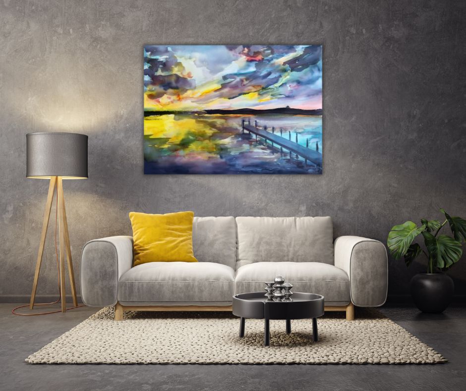 Colorscape at dusk, canvas print, limited edition 21 pcs (kopia)
