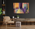 Celebrate color harmony with ‘Colorscape when colors sing,’ a vivid acrylic painting on canvas, part of the ‘Colors & Emotions’ collection. Signed and certified.