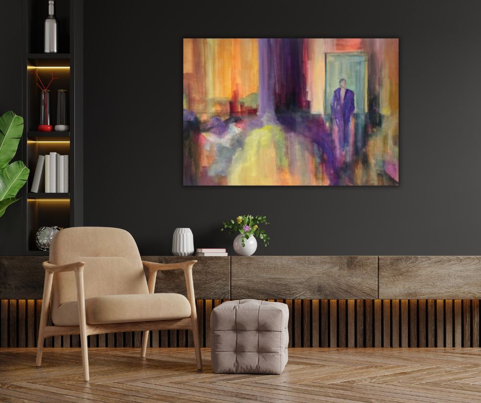 Celebrate color harmony with ‘Colorscape when colors sing,’ a vivid acrylic painting on canvas, part of the ‘Colors & Emotions’ collection. Signed and certified.