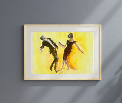 Dancers’—a dynamic fine art print that brings light and movement to your space. Limited edition, FSC certified, and delivered unframed fits standard frames