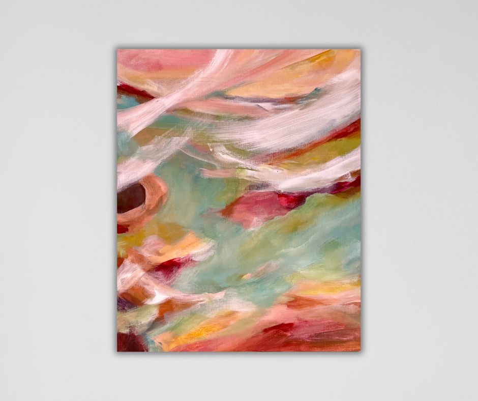 Dreamscape Two - Ingela Johansson’s nature-inspired abstract art. Limited edition (21 pcs). Canvas print, ready to hang, sustainably made.