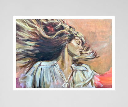Energy of Swift: A vibrant fine art print by Ingela Johansson, painted live during Taylor Swift’s ERAS tour. Limited edition (21 pcs), eco-friendly