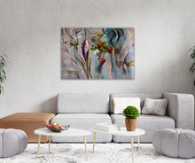 Limited edition art print "Ethereal Bloom" showcasing a dreamlike composition of petals and organic shapes, evoking the lightness of spring.