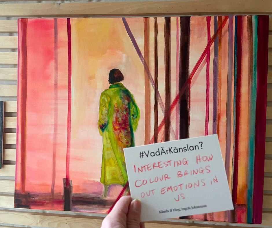 Experience the beauty of Forest of Colors by Ingela Johansson. A warm, semi-abstract canvas print, sustainably made, limited edition, ready to hang.