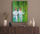 "Green Transformation" as a limited edition canvasprint by Nordic artist Ingela Johansson 