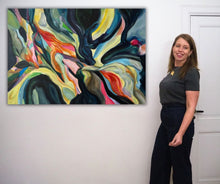 Expressive abstract art Heartfelt with artist Ingela Johansson