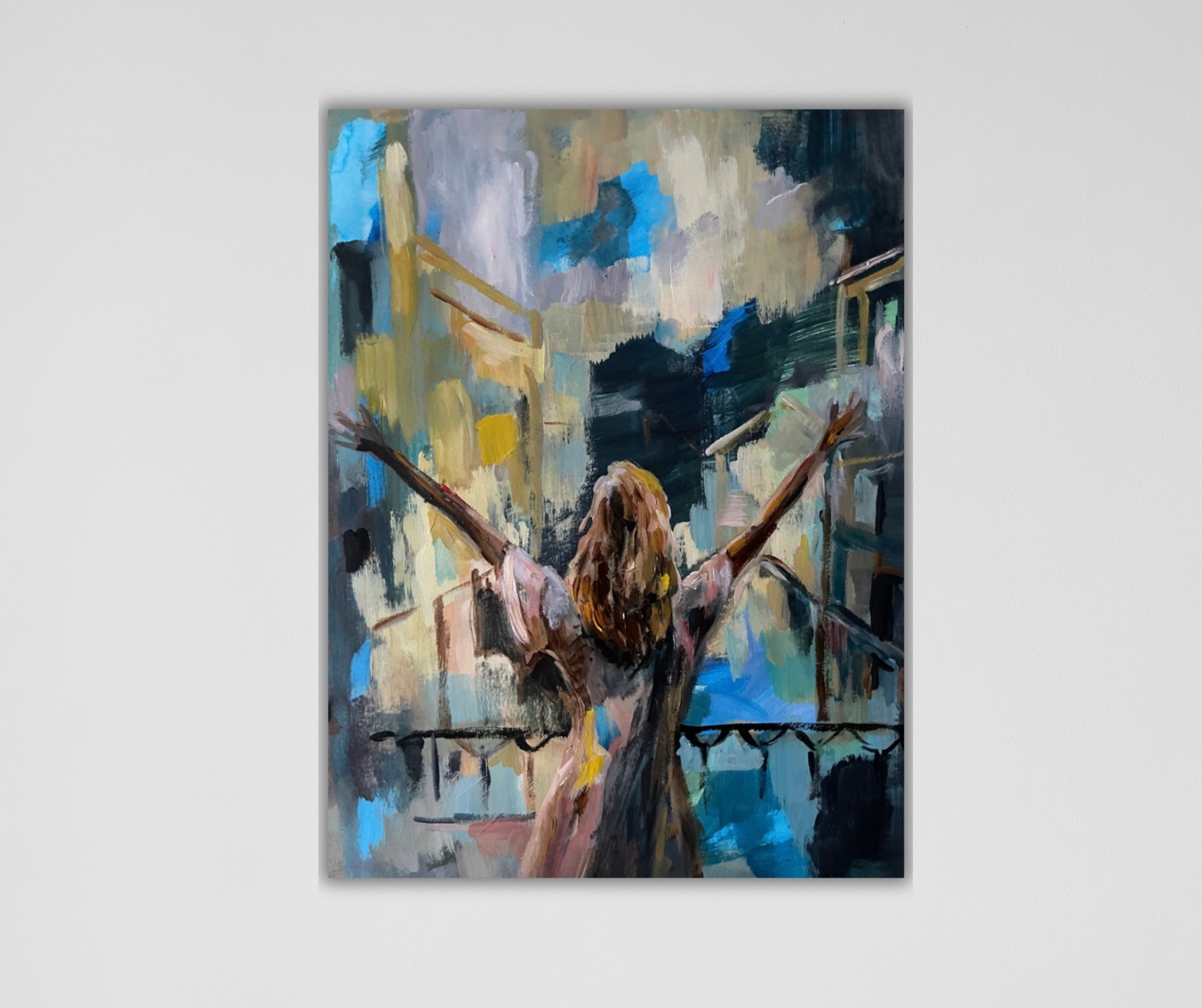 "I am" acrylic painting by Ingela Johansson