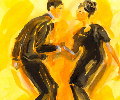 I want to hold your hand, canvas print, Dancers collection