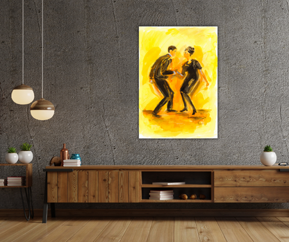 I want to hold your hand, canvas print, Dancers collection