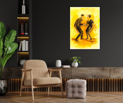 I want to hold your hand, canvas print, Dancers collection