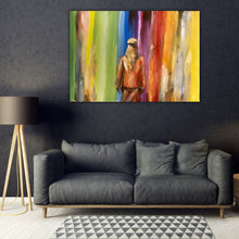 A powerful, colorful canvas print by Ingela Johansson, "Into the Future" represents transition, forward motion, and embracing new possibilities.