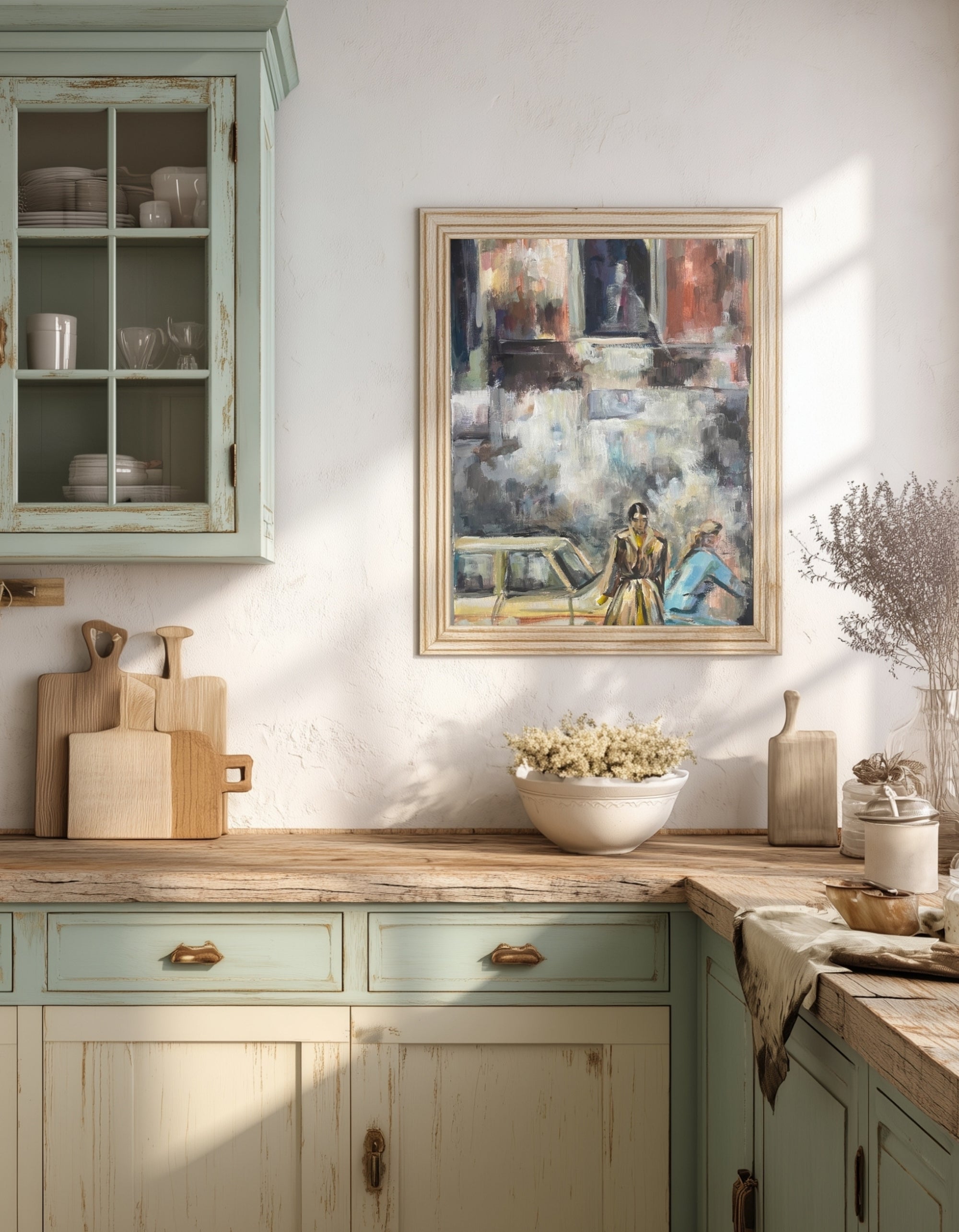 La Passegiata by artist Ingela Johansson in a kitchen interior