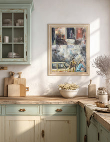 La Passegiata by artist Ingela Johansson in a kitchen interior