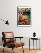 The Living Current fine art print – Red Collection by Ingela Johansson