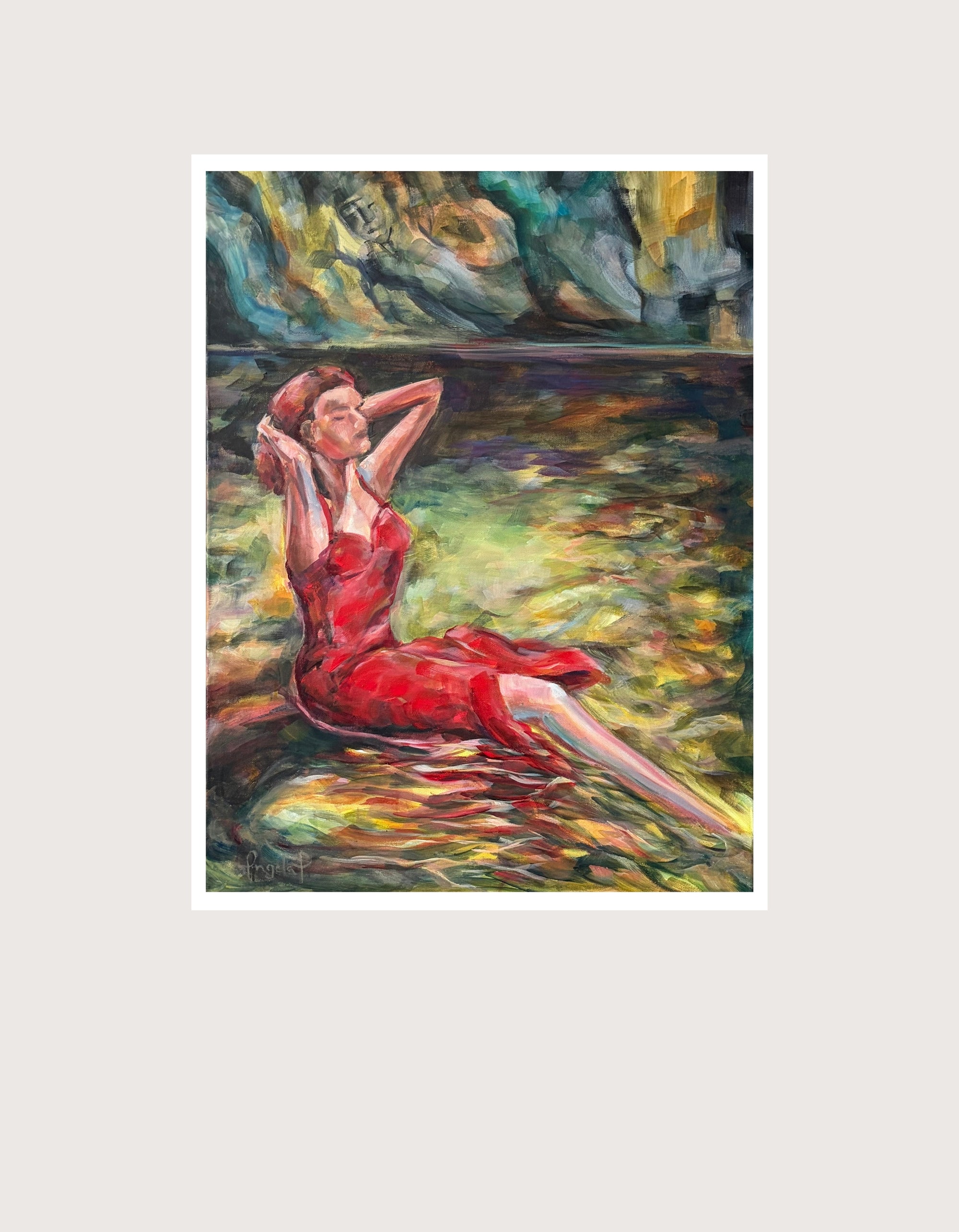The Living Current fine art print on paper by Ingela Johansson