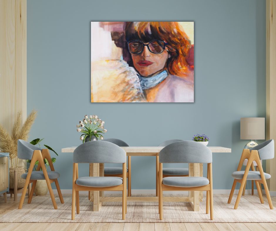 Tiger and Marigold canvasprint