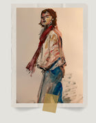 Sketching on Moving On by artist Ingela Johansson