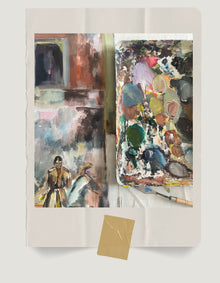 a photo from painting La Passeigata from the studio of Ingela Johansson